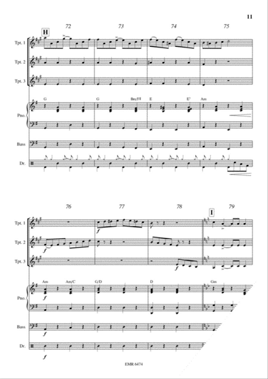 Tico Tico Trumpet Trio scores gallery preview page 11