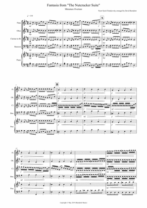 Book cover for Miniature Overture (Fantasia from Nutcracker) for Wind Quartet