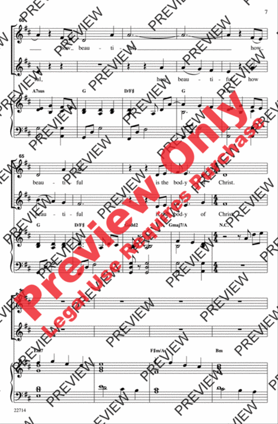 How Beautiful 2-Part scores gallery preview page 6
