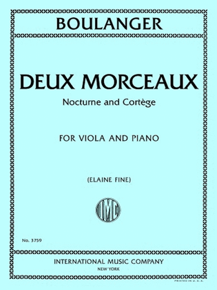 Book cover for Deux Morceaux: Nocturne and Cortege