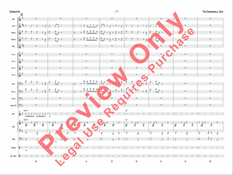 The Cannonball Run Jazz Ensemble scores gallery preview page 8