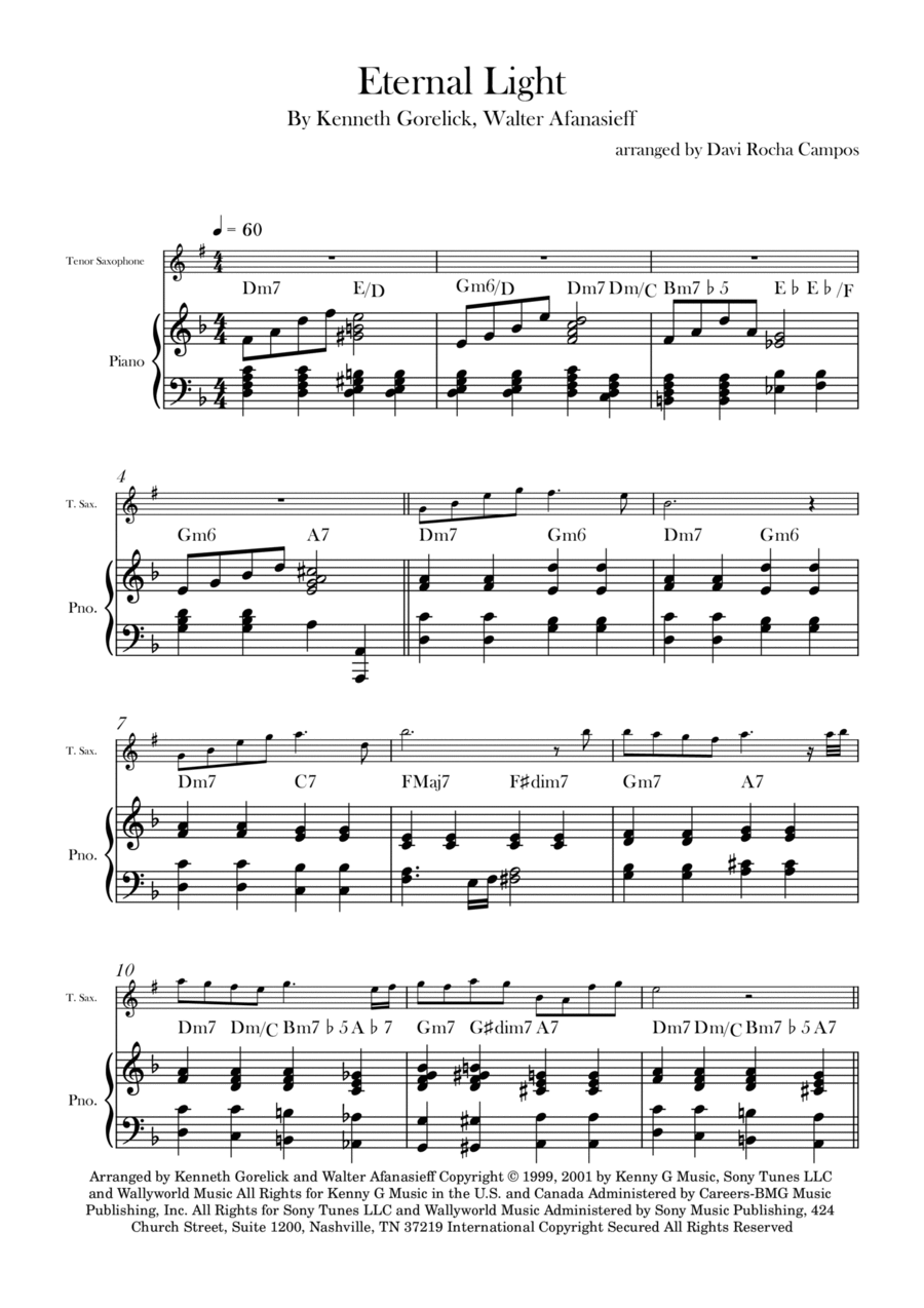 Eternal Light Chamber Music scores gallery preview page 1