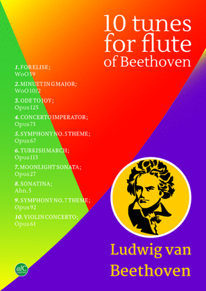 10 tunes for FLUTE of Beethoven