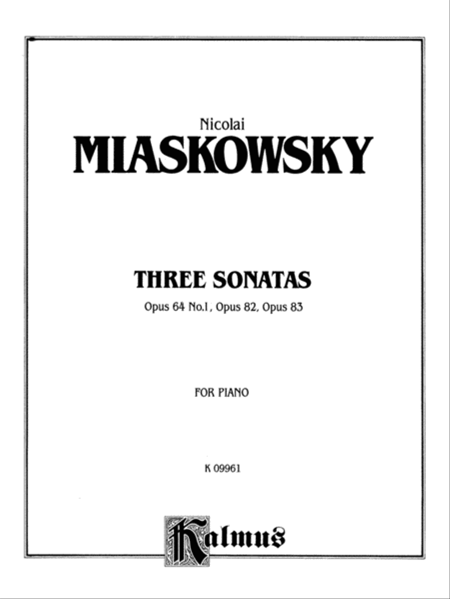 Three Sonatas Piano Solo scores gallery preview page 2