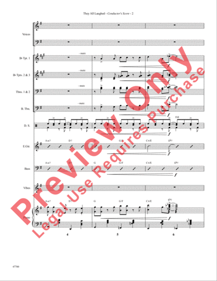 They All Laughed Choir scores gallery preview page 5