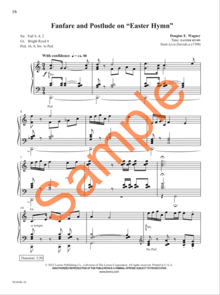 Easy Organ Library, Vol. 73 Organ Solo scores gallery preview page 11