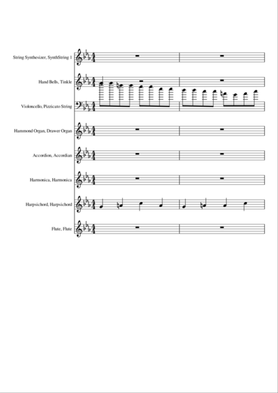 BarunSadMusicForFilm Small Ensemble scores gallery preview page 1