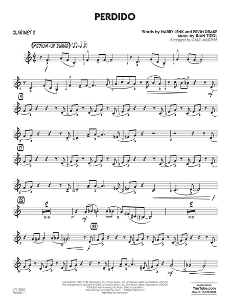 Perdido (arr. Paul Murtha) - Bb Clarinet 2