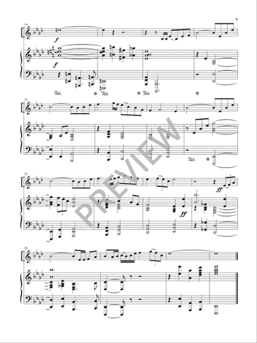 Miniatures for Solo Instrument and Piano Viola scores gallery preview page 11