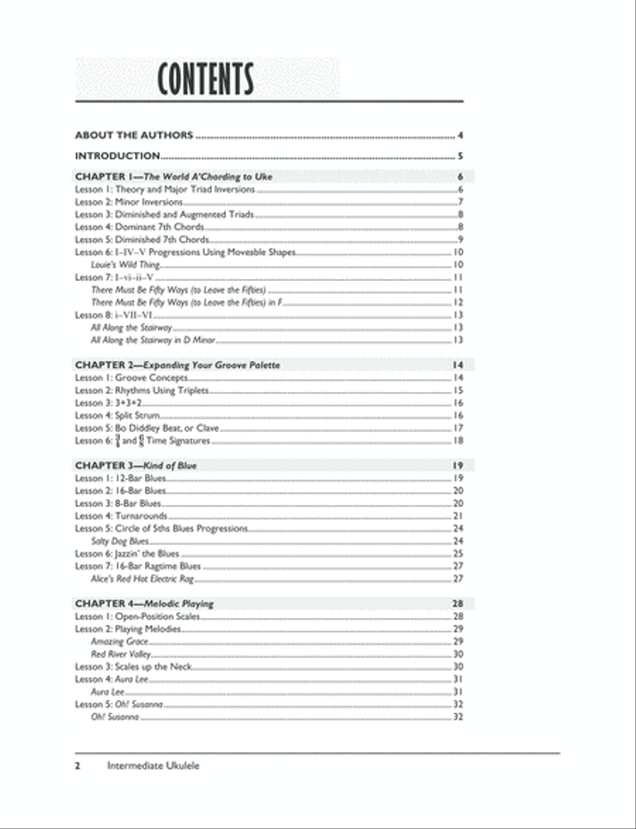 The Complete Ukulele Method -- Intermediate Ukulele Ukulele scores gallery preview page 8