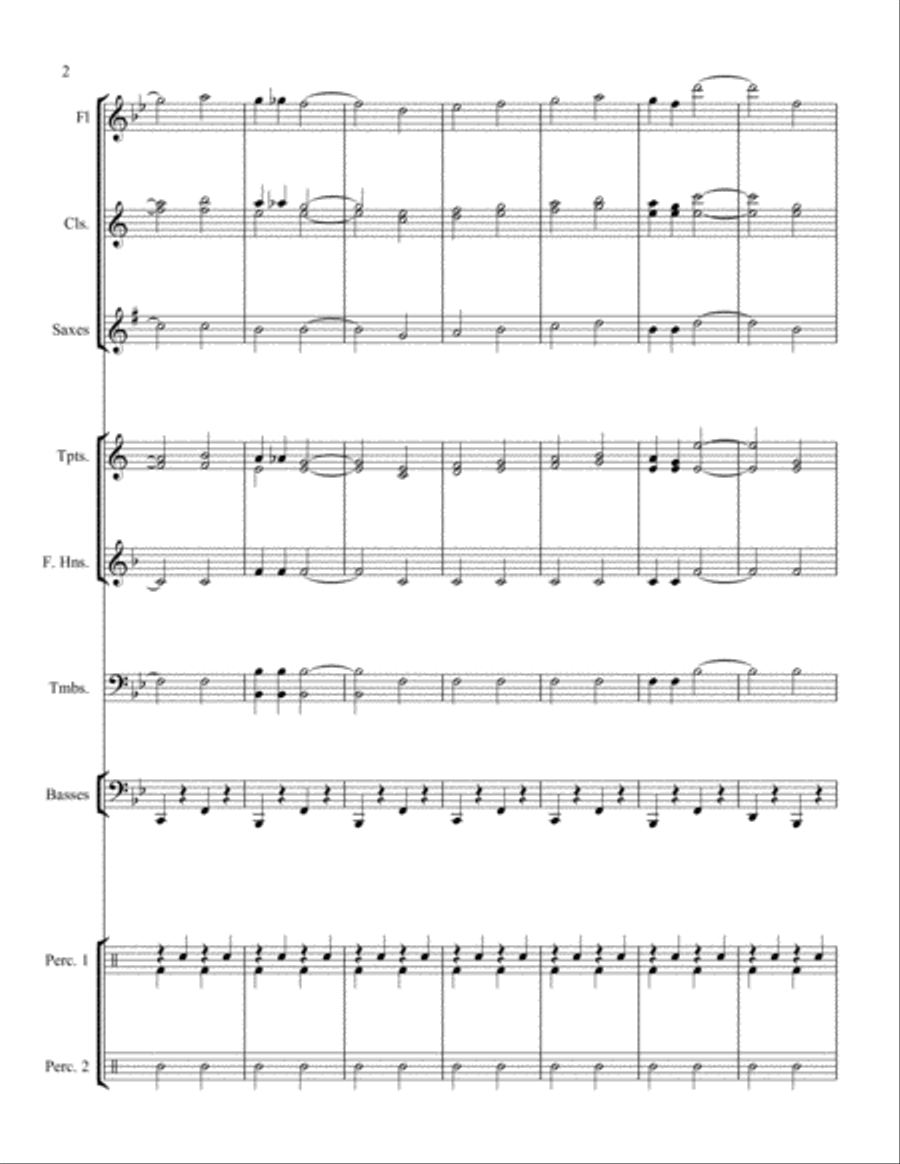 Whiplash March Concert Band scores gallery preview page 4