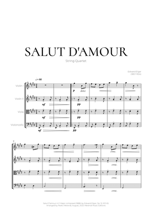 Book cover for Salut D’amour (String Quartet) - Edward Elgar