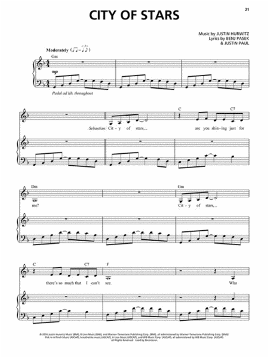 La La Land - Vocal Selections Voice scores gallery preview page 5
