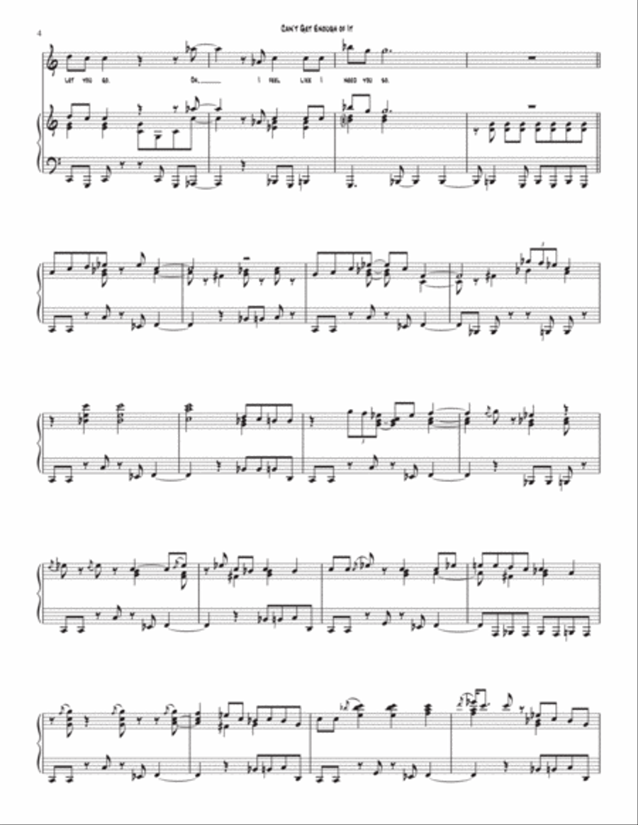 I Can't Get Enough Of It Voice scores gallery preview page 4