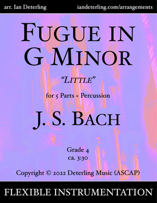 Fugue in G Minor "Little" (arr. flexible instrumentation)