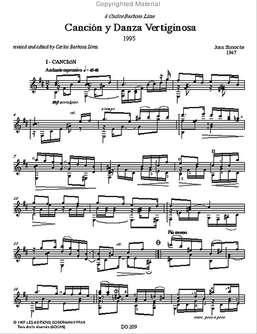 Four Pieces from Central America Classical Guitar scores gallery preview page 2