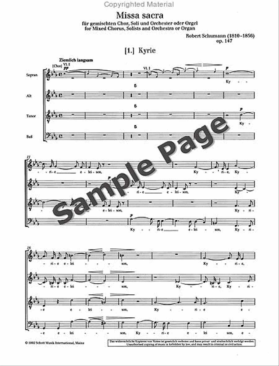 Missa Sacra Op. 147 4-Part scores gallery preview page 3