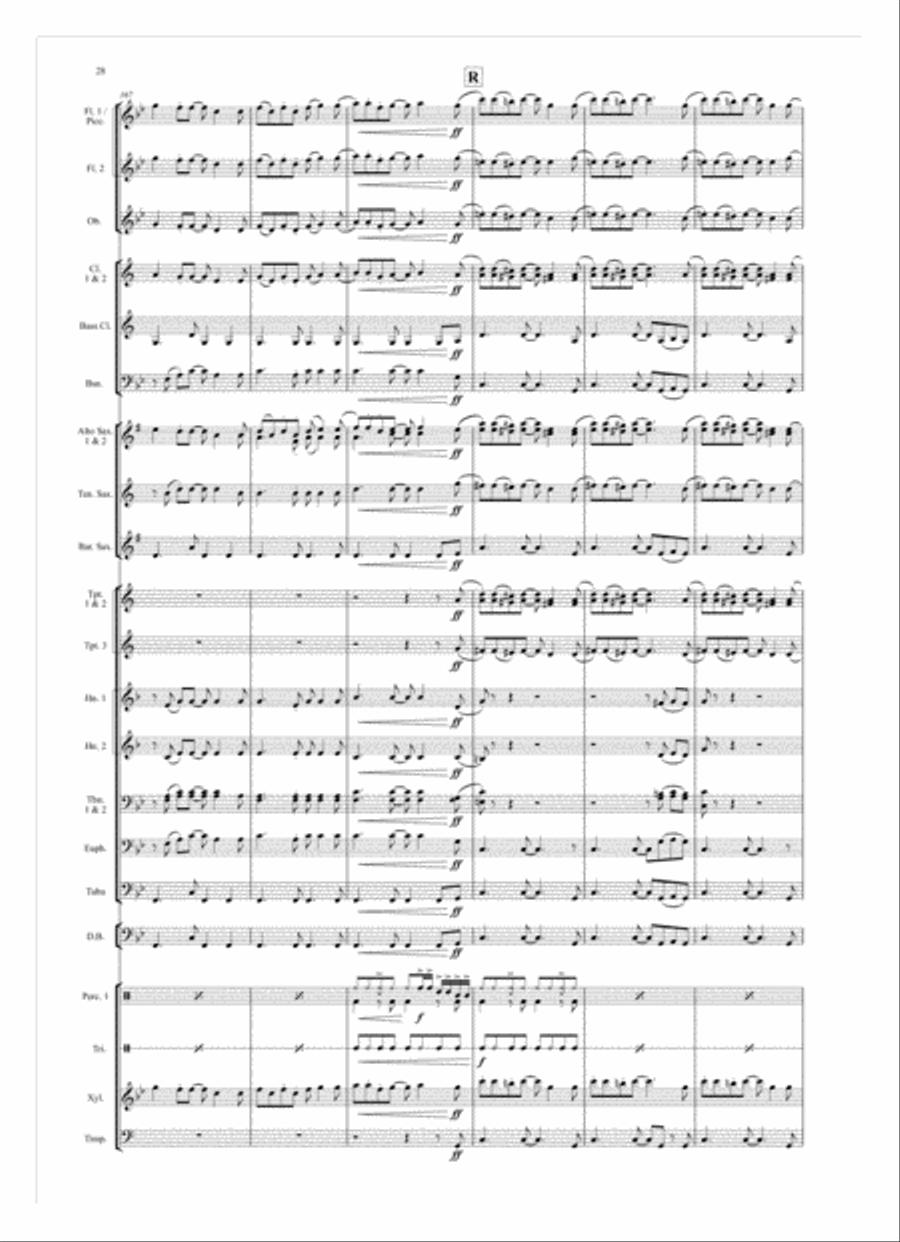 Highlights from Bugsy Malone Concert Band scores gallery preview page 4