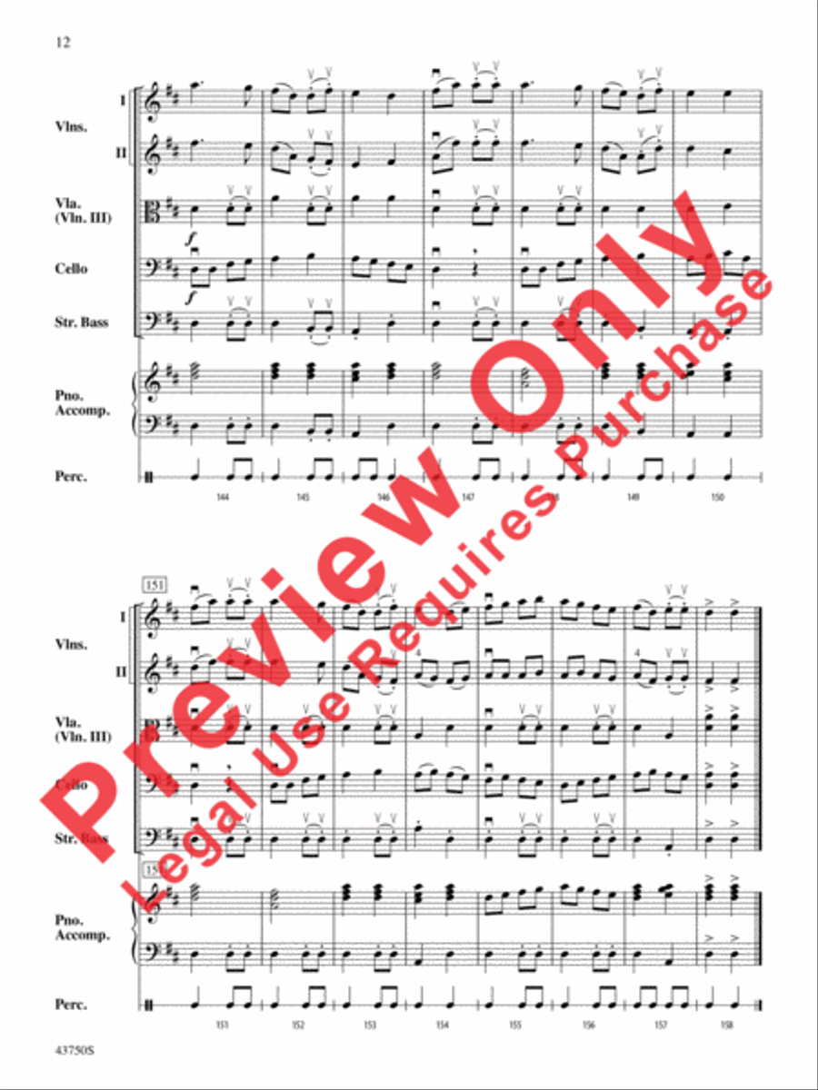King Henry's Choice String Orchestra scores gallery preview page 13