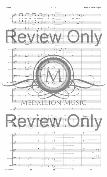 Only a Silent Night - Orchestral Score and CD with Printable Parts