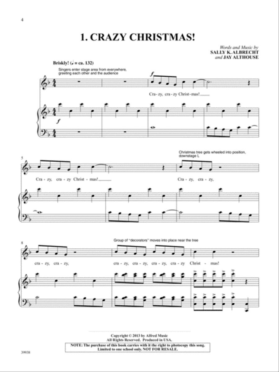Crazy Christmas! Crazy Christmas! Voice scores gallery preview page 3