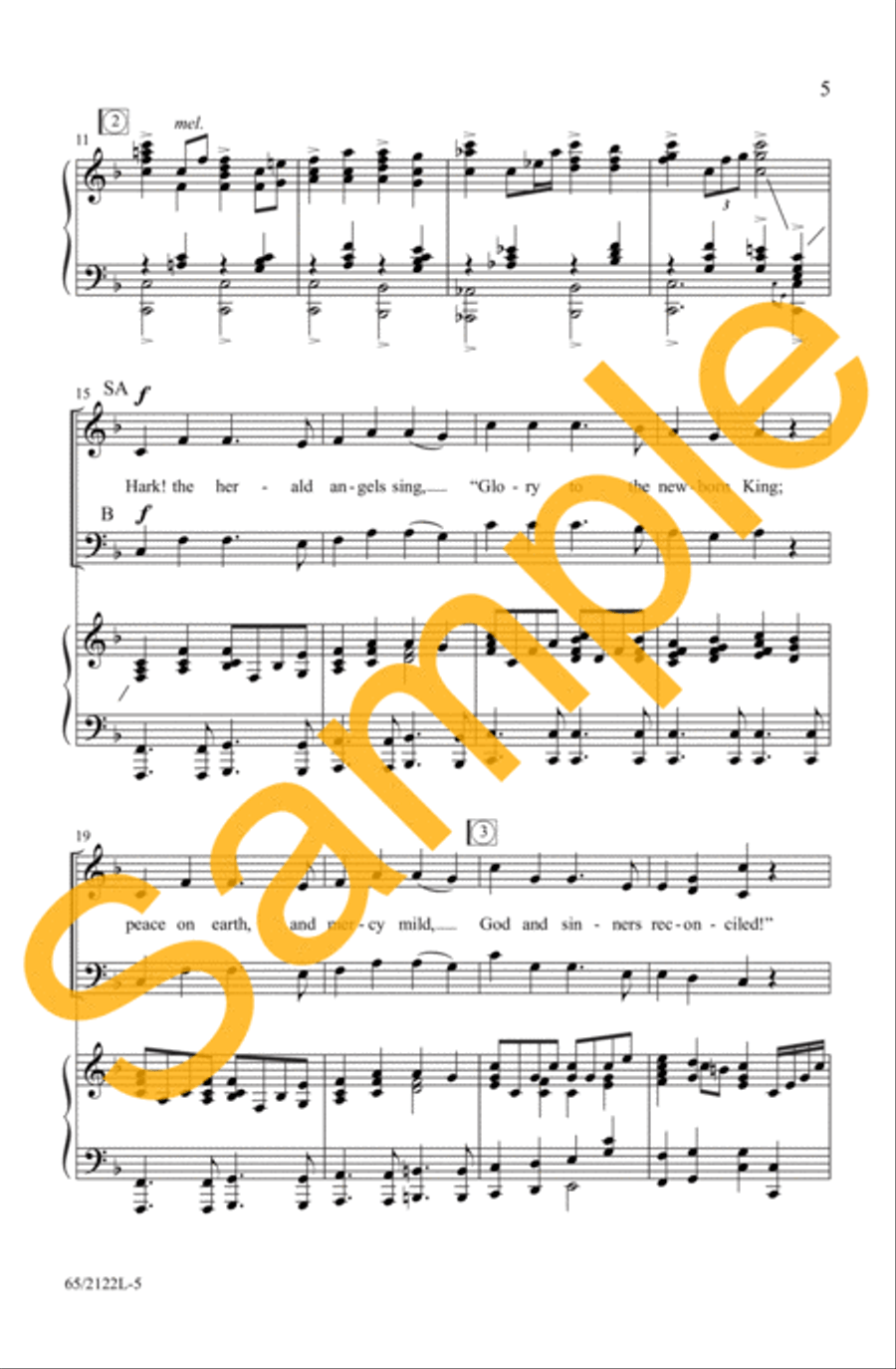 A New and Glorious Morn! 3-Part scores gallery preview page 6