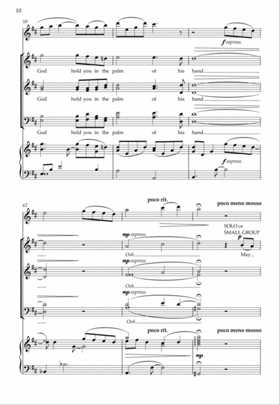 An Irish Blessing 4-Part scores gallery preview page 4