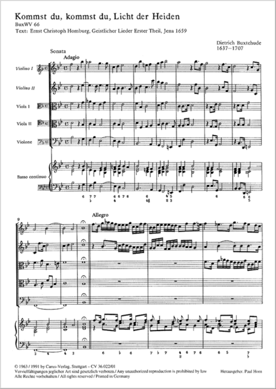 Kommst du, Licht der Heiden Choir scores gallery preview page 22