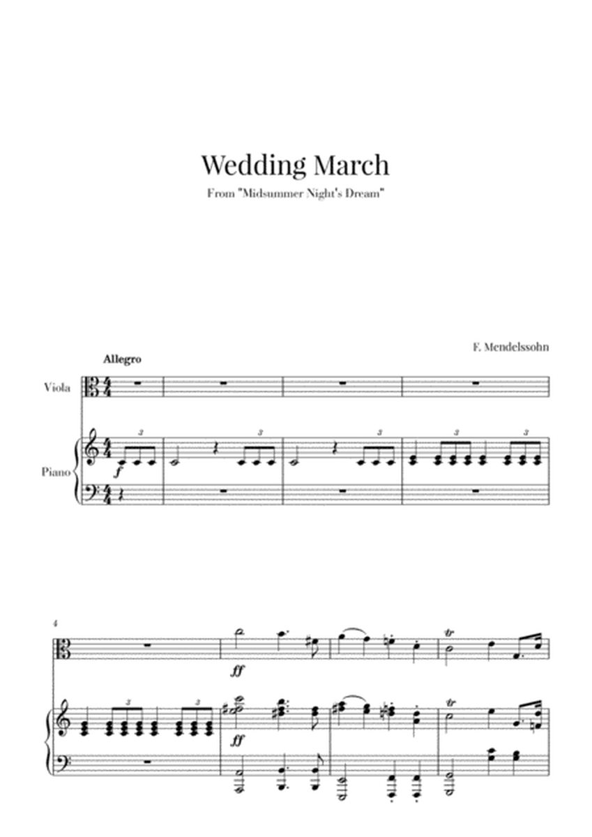 Wedding March for Viola and Piano - Mendelssohn image number null