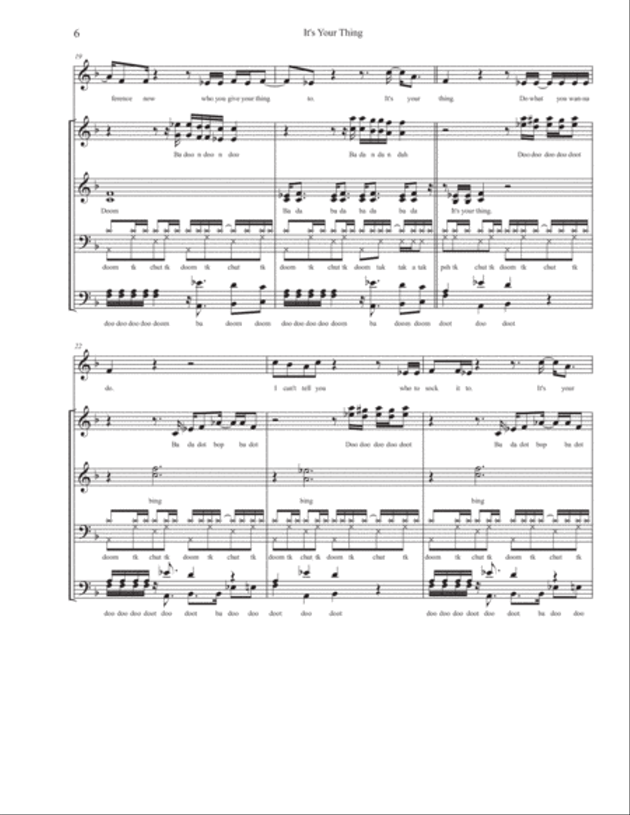 It's Your Thing 4-Part scores gallery preview page 6