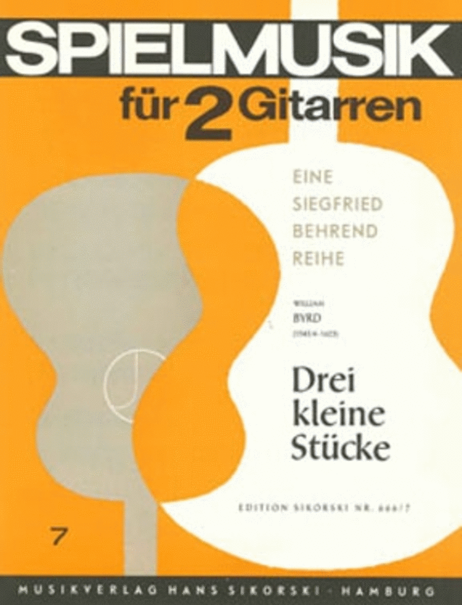 3 Kleine Stucke Fur 2 Gitarren Guitar scores gallery preview page 1