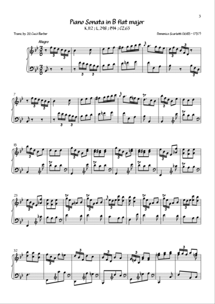 Scarlatti - Complete Piano Sonatas Vol.3 (K.112 - K.162) Piano Solo scores gallery preview page 4