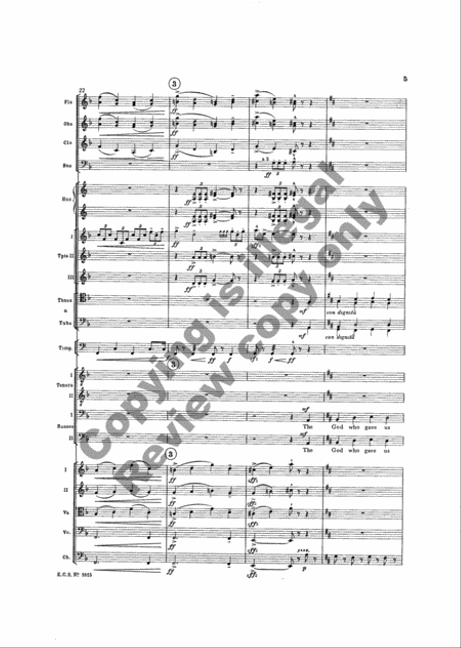 The Testament of Freedom (Additional Orchestra Score) Choir scores gallery preview page 28