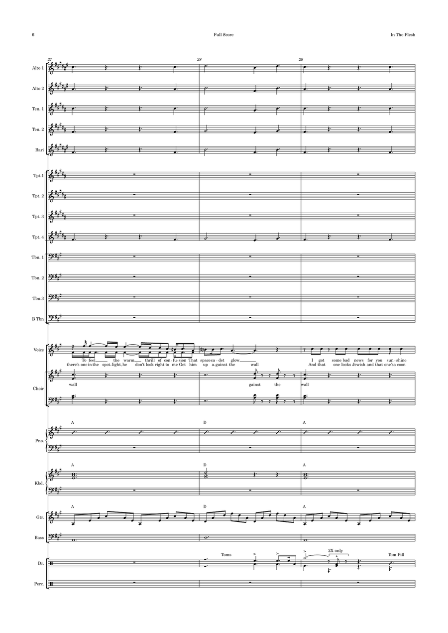In The Flesh Jazz Ensemble scores gallery preview page 6