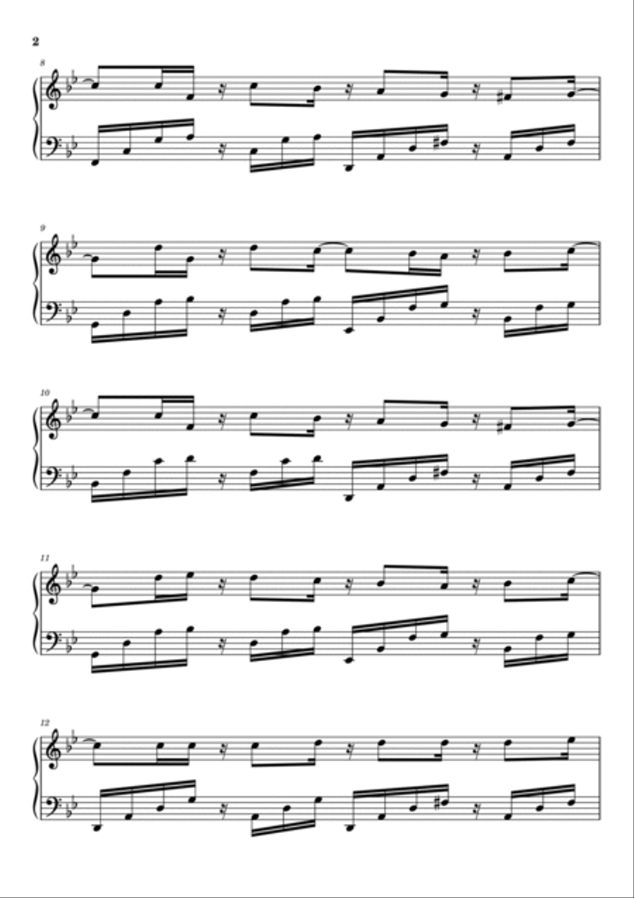 Insatiable Insatiable Piano Solo scores gallery preview page 2