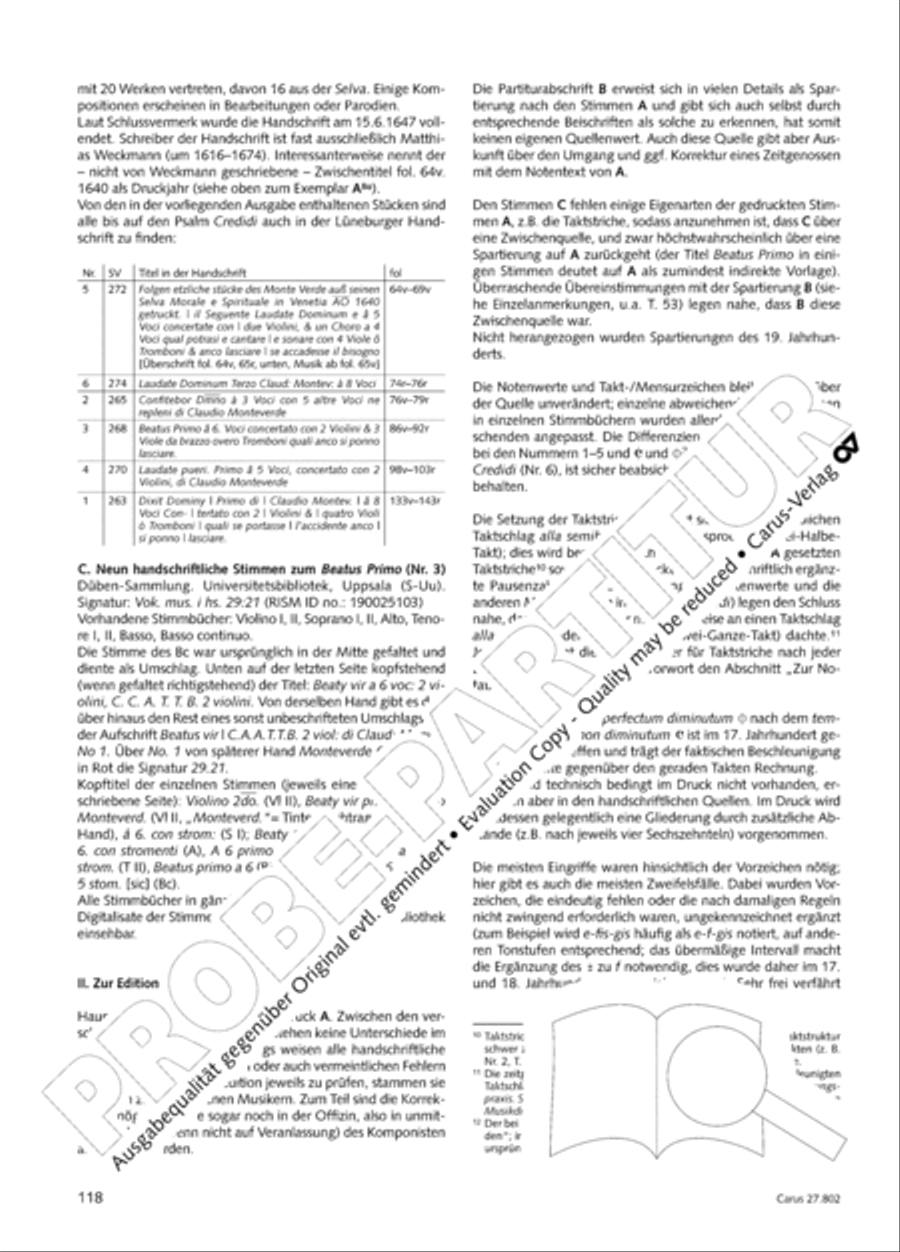 Salmi I (Selva morale e spirituale) Collection / Songbook scores gallery preview page 143