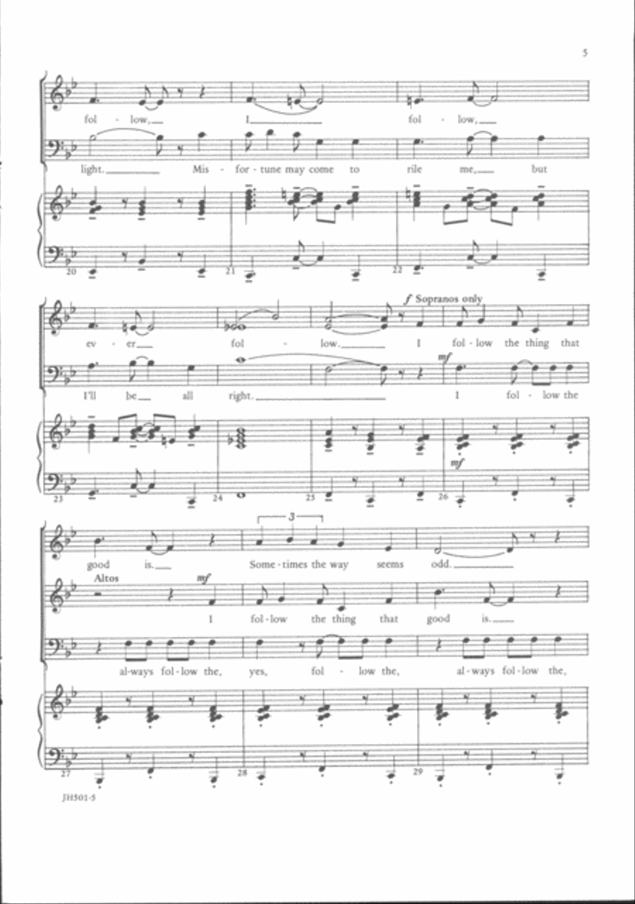 I Follow the Thing That Good Is 3-Part scores gallery preview page 4