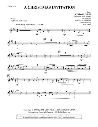 Tidings of Joy: A Celtic Christmas Celebration (Chamber Orchestra) - Bb Clarinet