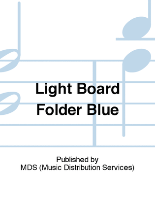 Book cover for Light board folder blue