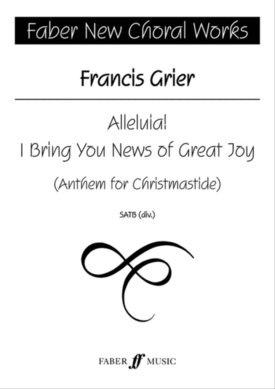 Alleluia! I Bring You News of Great Joy 4-Part scores gallery preview page 1