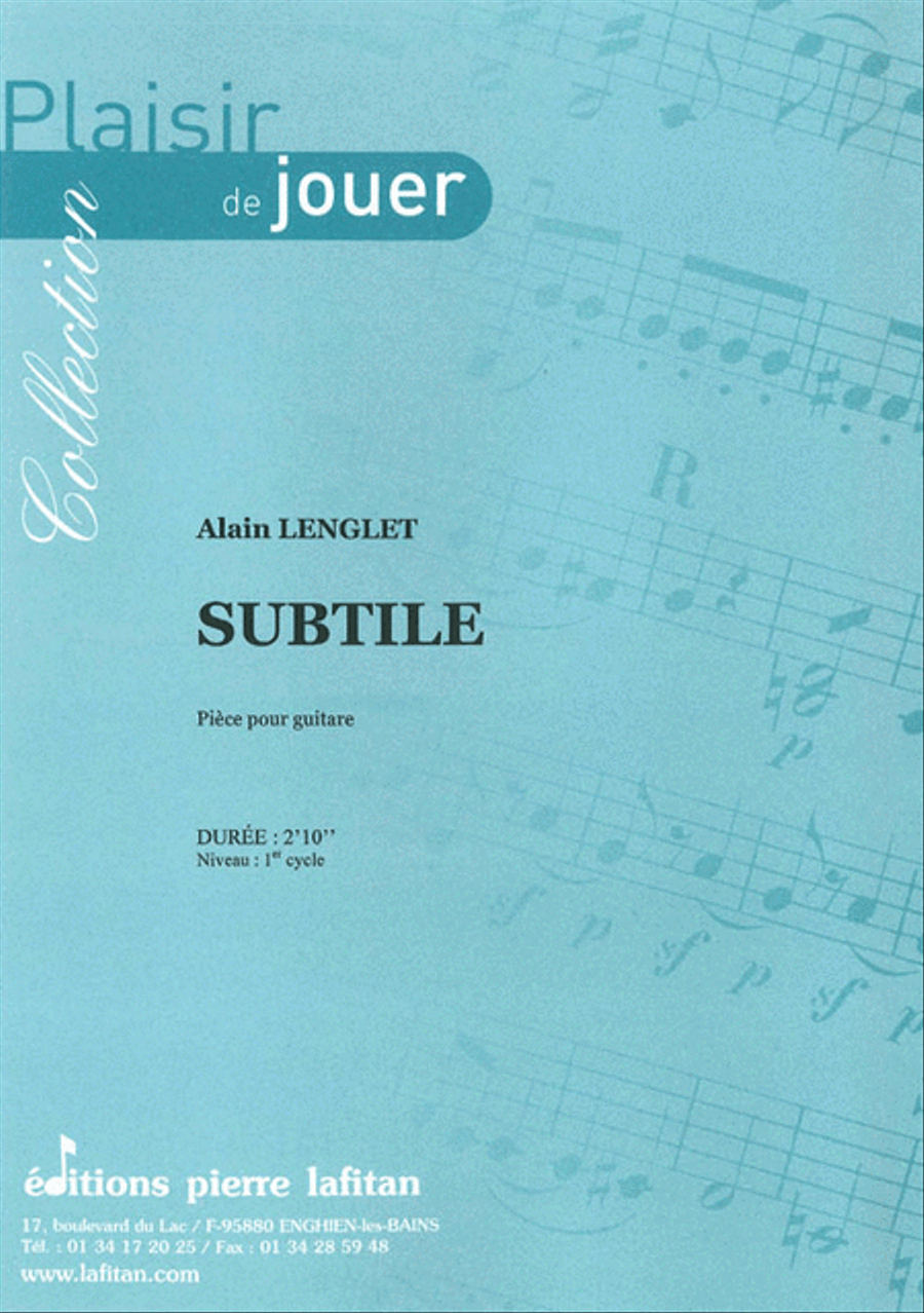 Subtile Subtile Guitar scores gallery preview page 1