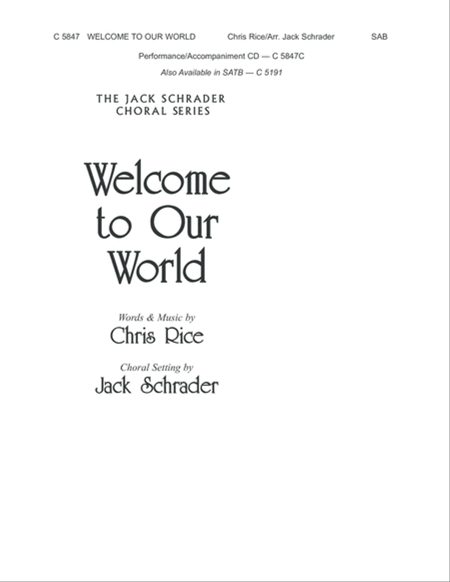 Welcome to Our World 3-Part scores gallery preview page 2