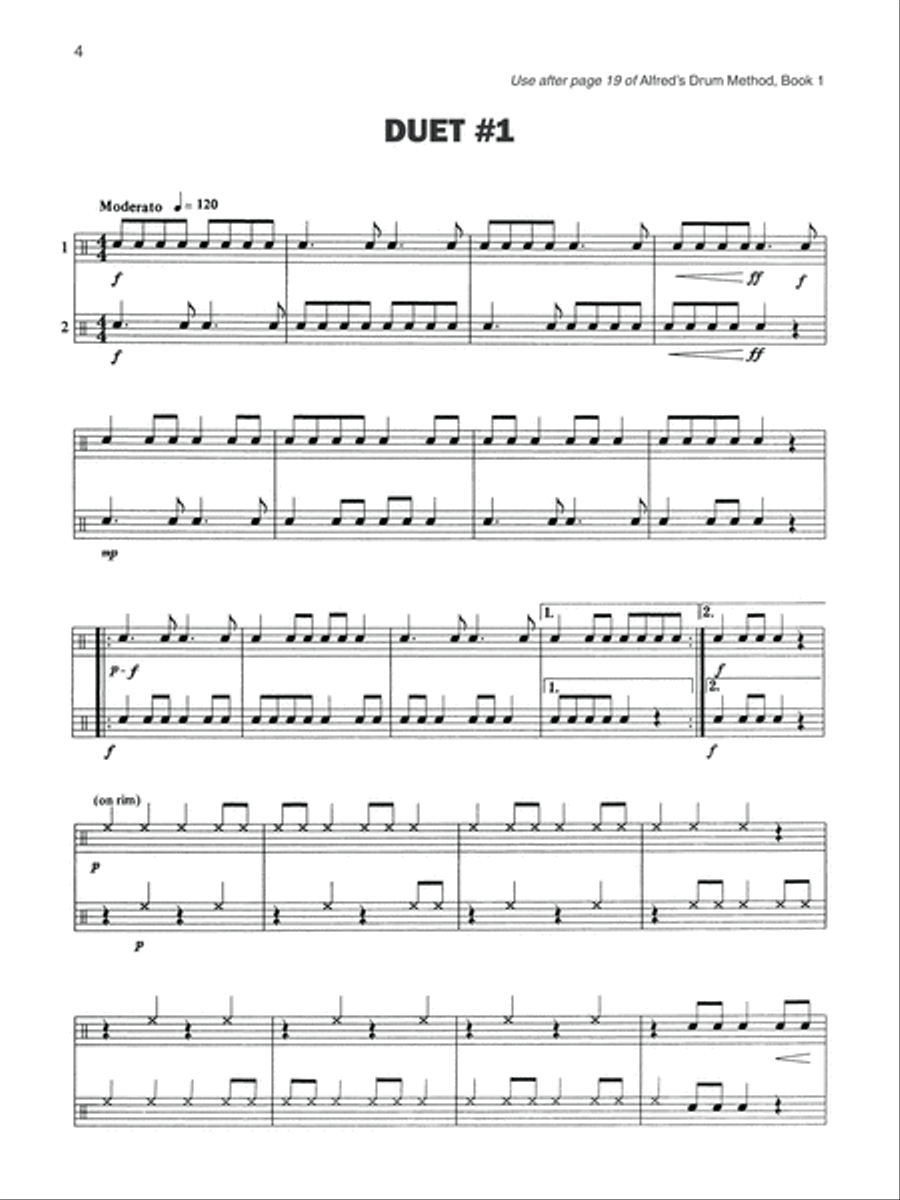 Alfred's Complete Snare Drum Duets Small Ensemble scores gallery preview page 3
