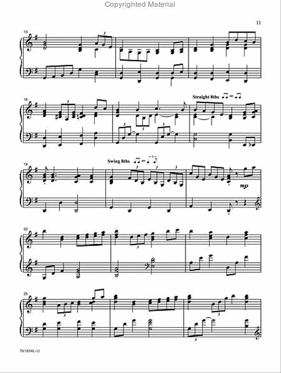Mark Hayes: Gospel Hymns for the Intermediate Pianist Piano Solo scores gallery preview page 5