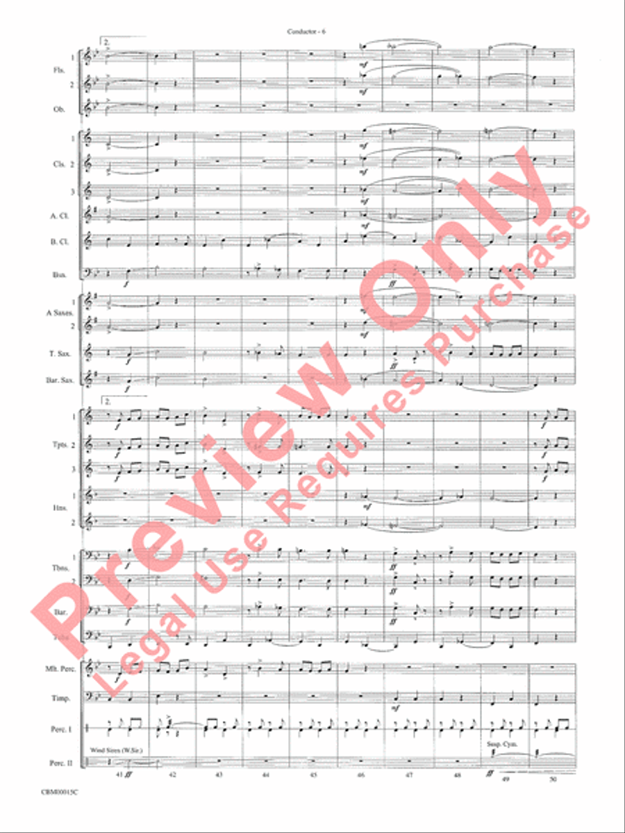 Cartoon Carnival Concert Band scores gallery preview page 9