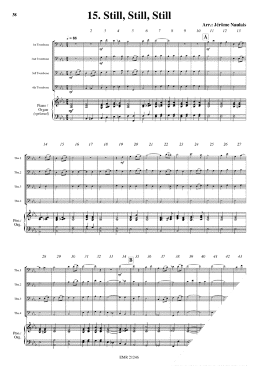 18 Christmas Songs Trombone Quartet scores gallery preview page 17