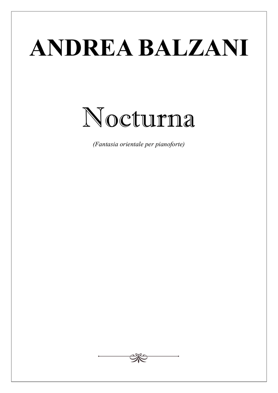 Nocturna (foglio album) Piano Solo scores gallery preview page 1