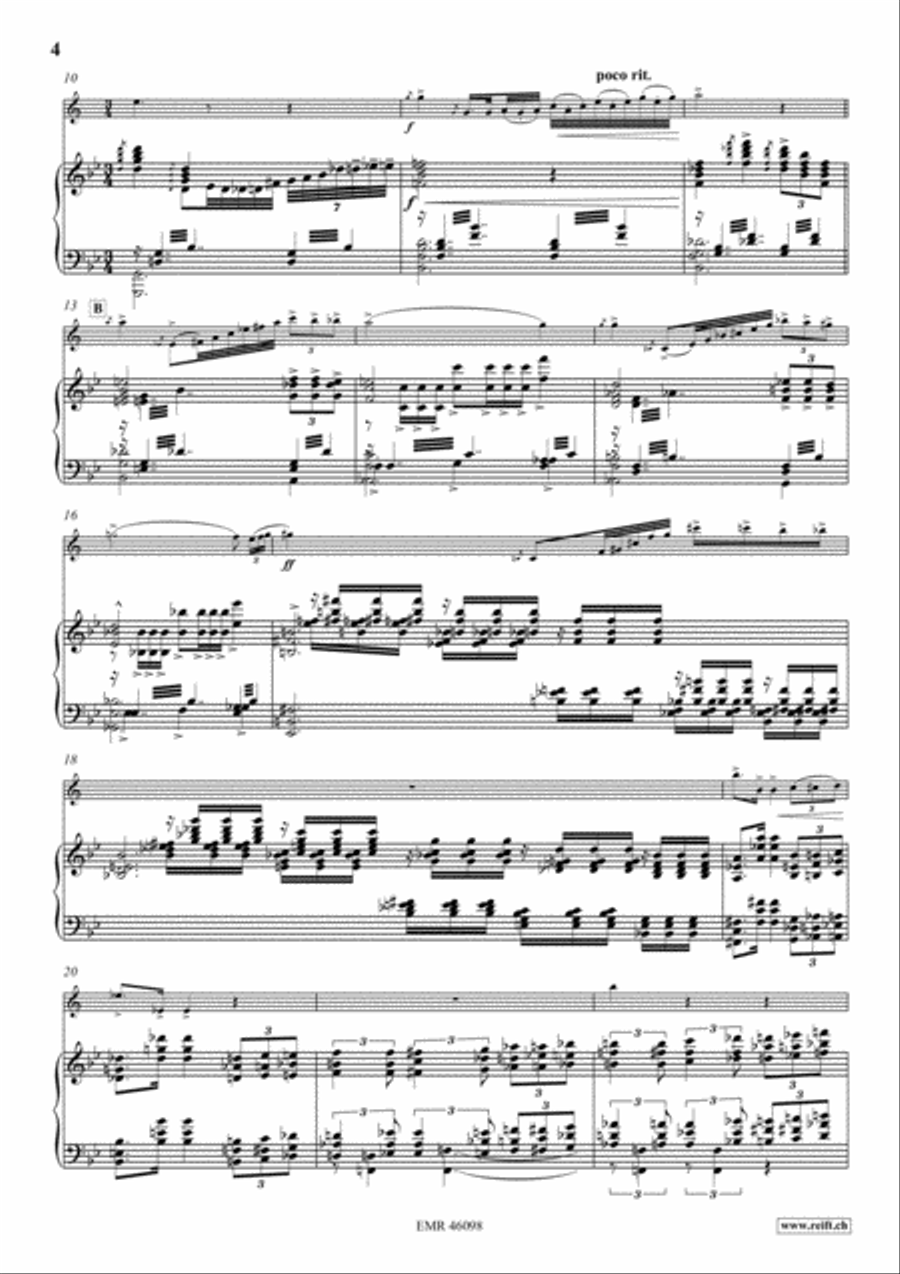 Poeme No. 1 Clarinet Solo scores gallery preview page 5