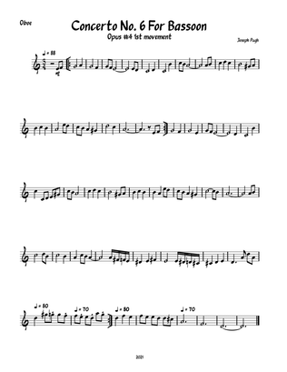 Concerto No. 6 (Opus #4, 1st movement)