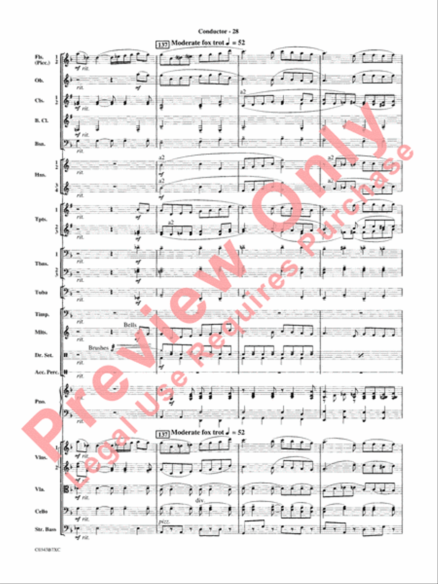 A Tribute to Henry Mancini Full Orchestra scores gallery preview page 31